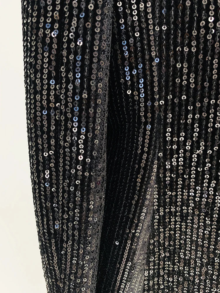 High Street Double Breasted Velvet Blazer