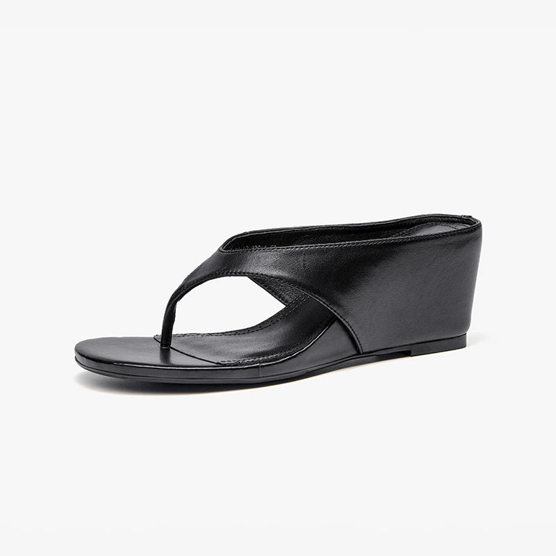 Trendy T-Strap Wedge Sandals