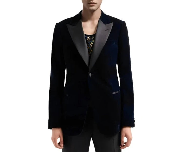 Buckle Collar Men's Casual Blazer