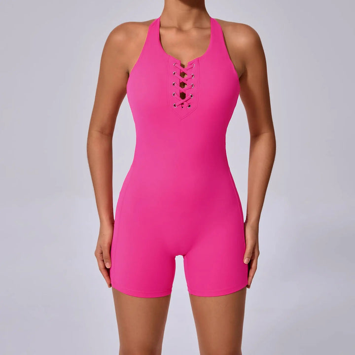 Slick One-Piece Fitness Jumpsuit