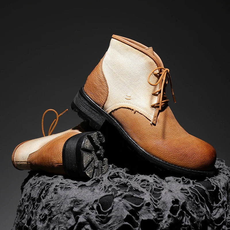 Canvas Crafted Goodyear-Welted Boots