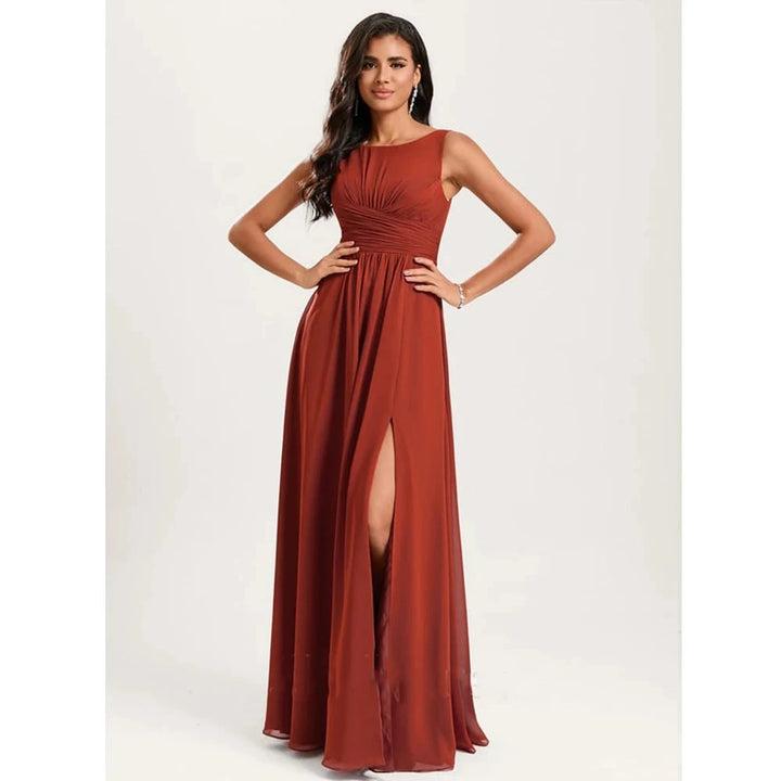 Graceful Scoop Neck Harmony Dress