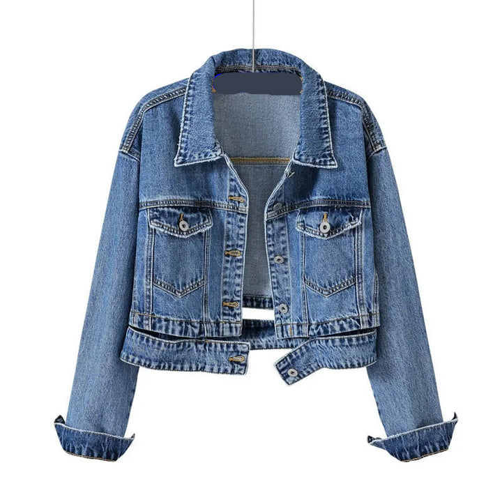 High Waisted Streetwear Denim Jacket