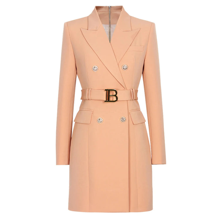 Keep You Accompanied Belted Blazer
