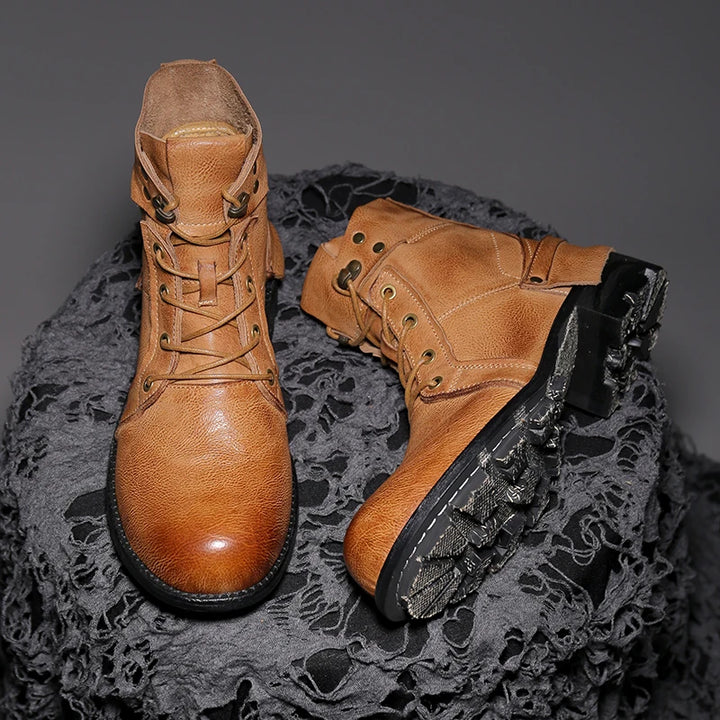 Goodyear-Welted High-top Leather Boots