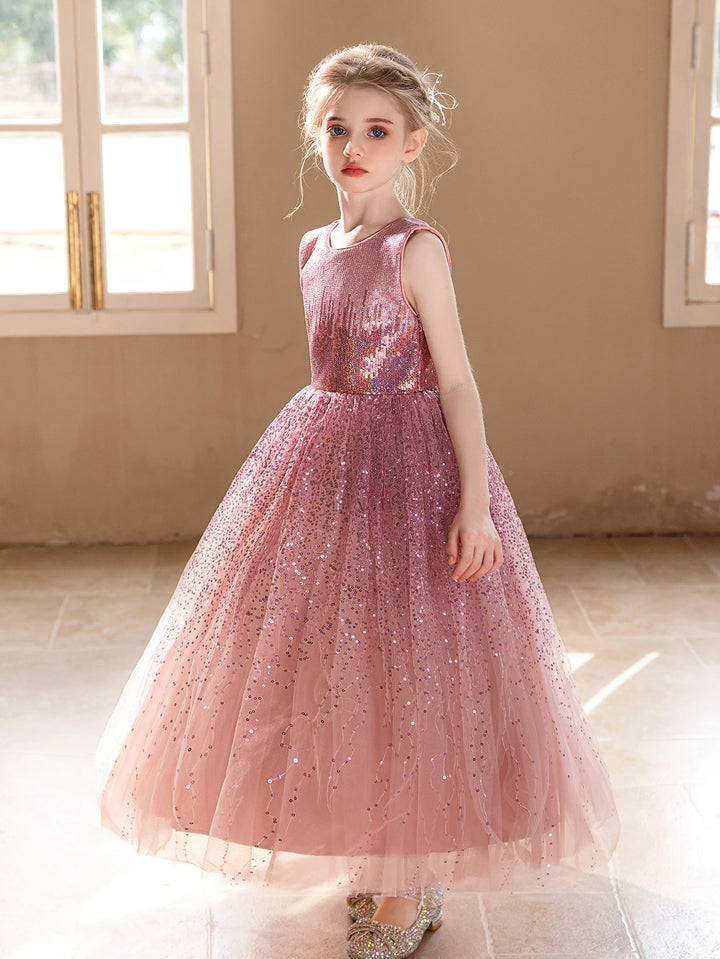 High-end Pink Sequined Girl&