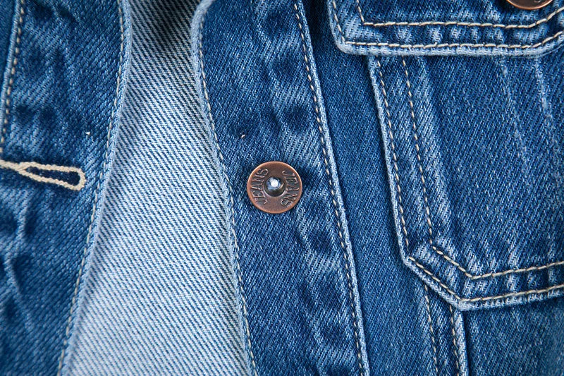 Regal Mid-Length Denim Jeans Coat