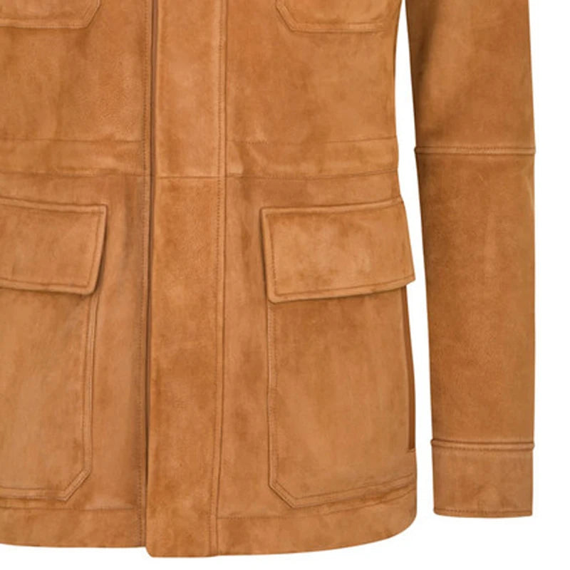 British Fashion Real Brown Leather Jacket