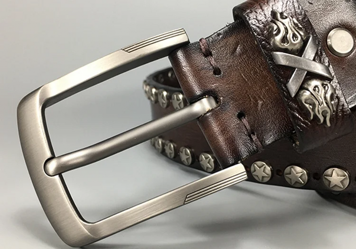 Bold Handmade Punk Style Leather Belt