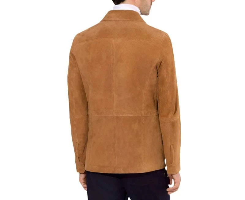 British Fashion Real Brown Leather Jacket