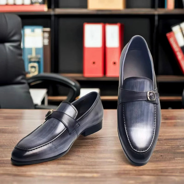 Elegant Slip-On Buckle Loafers