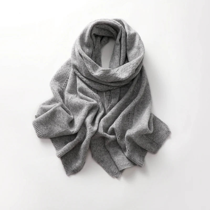 High-Quality Cashmere Knitted Scarf