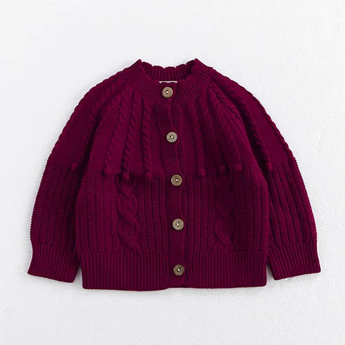 Elegant Toddler Baby Girl Knitting Cardigan
