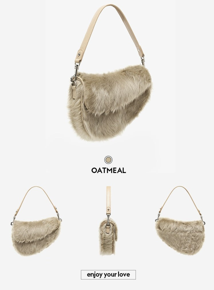 Shearling Women's Shoulder Purse | All For Me Today