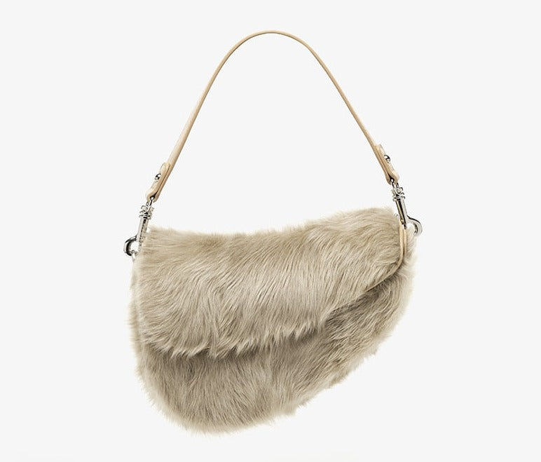 Shearling Women's Shoulder Purse | All For Me Today