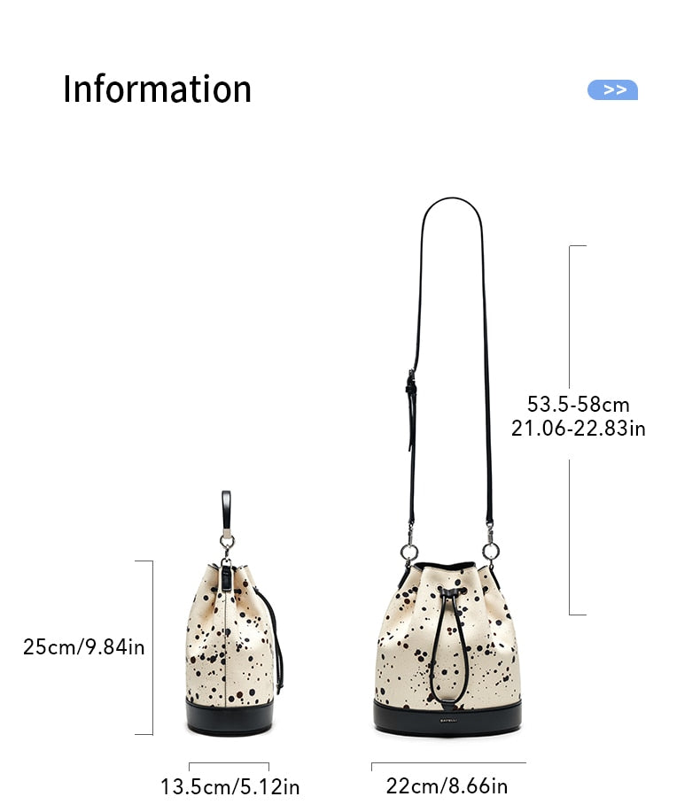 String Leather Women's Bucket Bags | All For Me Today