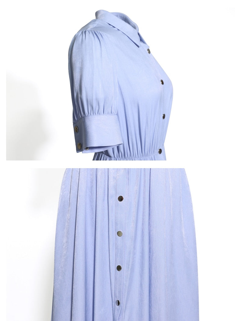 Temperament Shirt Style Umbrella Skirt Dress | All For Me Today