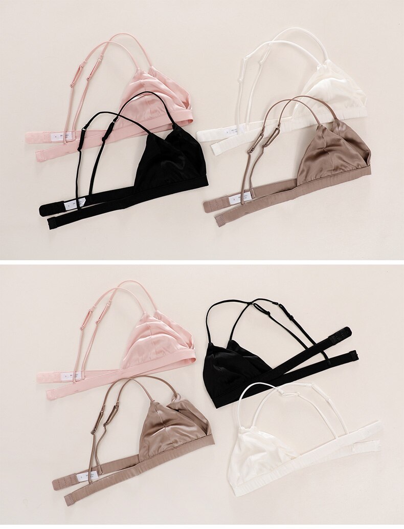 Thin Padded Women Natural Silk Bra | All For Me Today