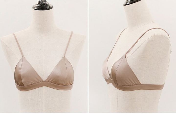 Thin Padded Women Natural Silk Bra | All For Me Today