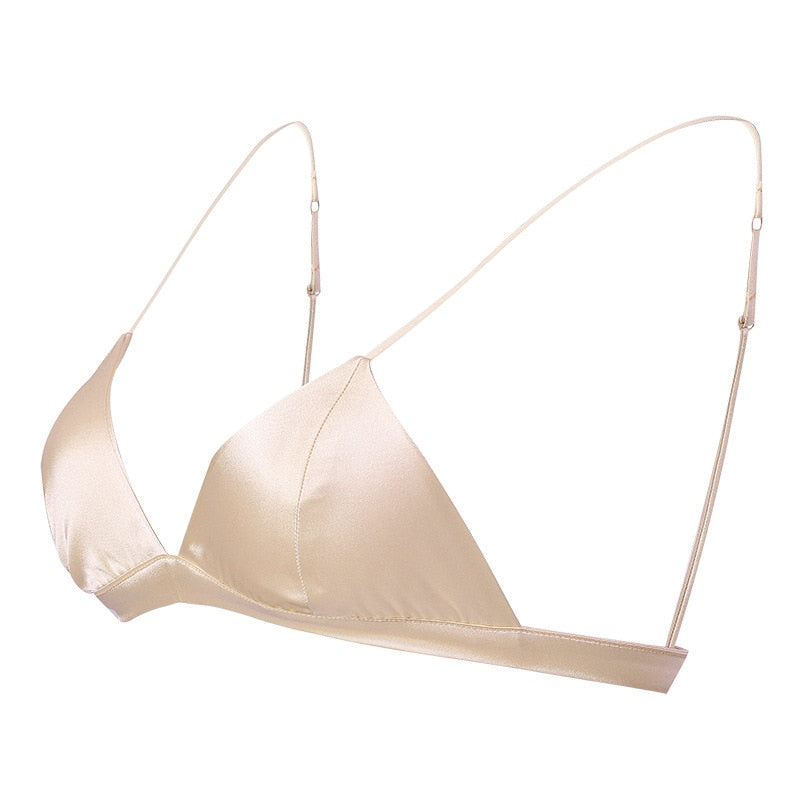 Thin Padded Women Natural Silk Bra | All For Me Today