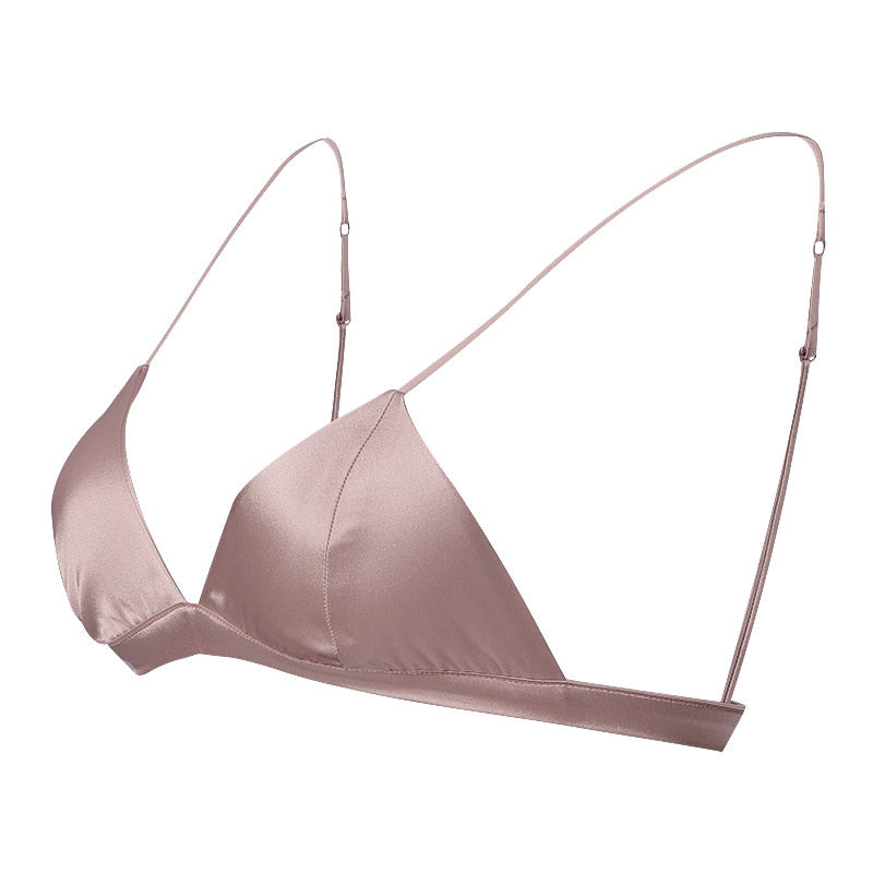 Thin Padded Women Natural Silk Bra | All For Me Today