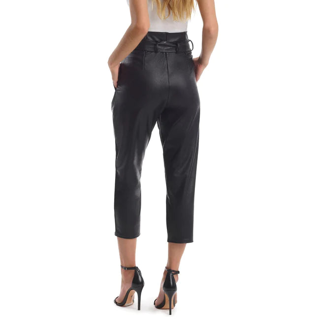 Timeless Handmade Women's Black Leather Trousers | All For Me Today