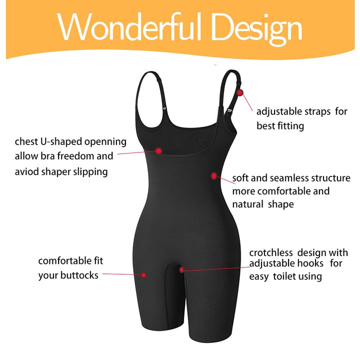 Tummy Control Thigh Slimmer Women's Body Shaper | All For Me Today