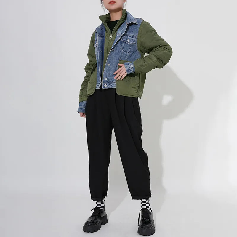 Turn-down Collar Women's Denim Jackets | All For Me Today