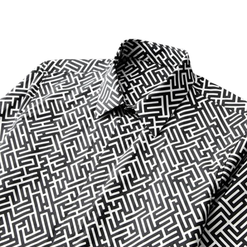 Labyrinth Printed Men's Casual Shirt