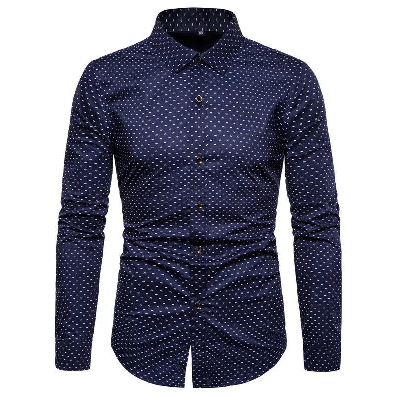 Versatile Slim Fit Men's Long Sleeves Shirt | All For Me Today