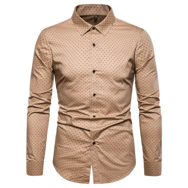 Versatile Slim Fit Men's Long Sleeves Shirt | All For Me Today