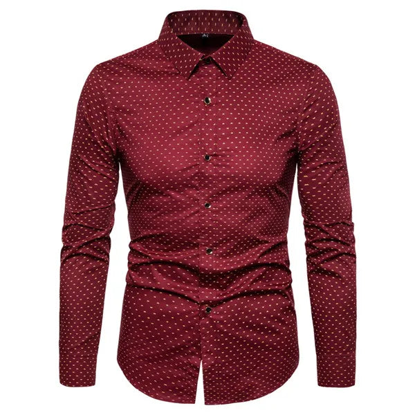 Versatile Slim Fit Men's Long Sleeves Shirt | All For Me Today