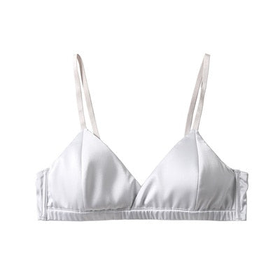 Wire Free Women Natural Silk Bra | All For Me Today