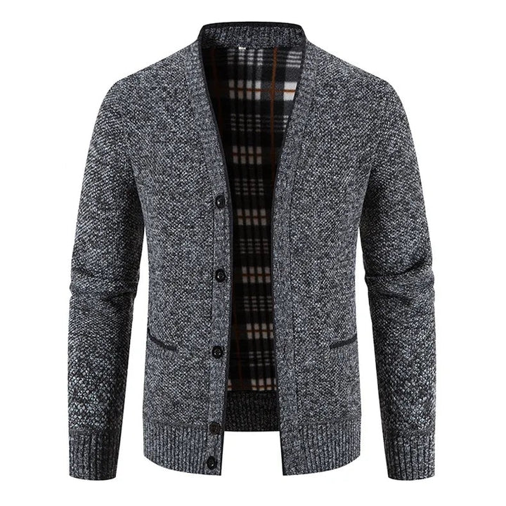 Wool Thickened Men's Button Cardigan | All For Me Today