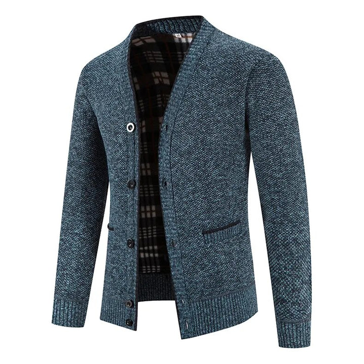 Wool Thickened Men's Button Cardigan | All For Me Today