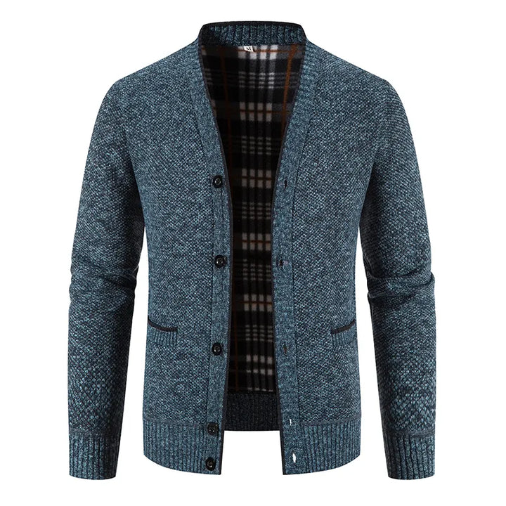 Wool Thickened Men's Button Cardigan | All For Me Today