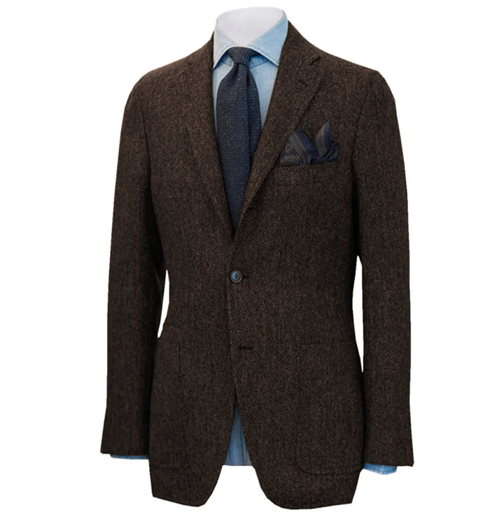 Wool Tweed Men's Tuxedo Blazer | All For Me Today