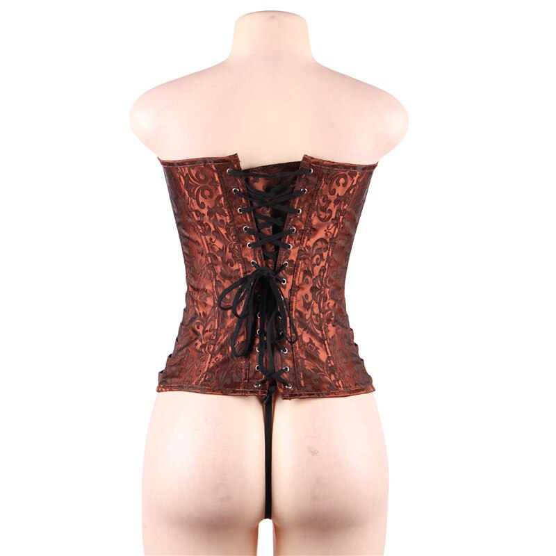 Zipper Embroidery Women's Body Shaper Corset | All For Me Today