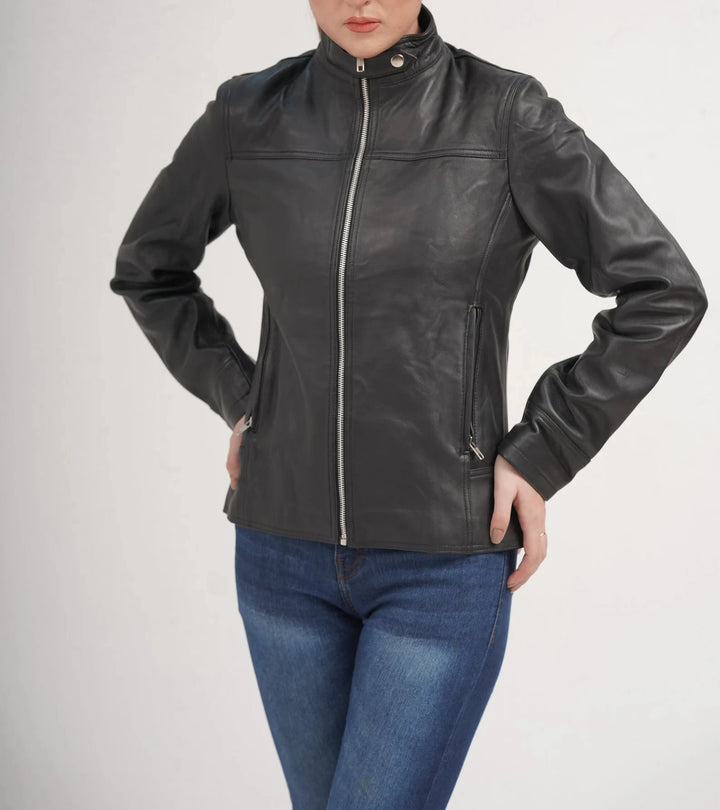 Live In Fashion Real Black Leather Jacket