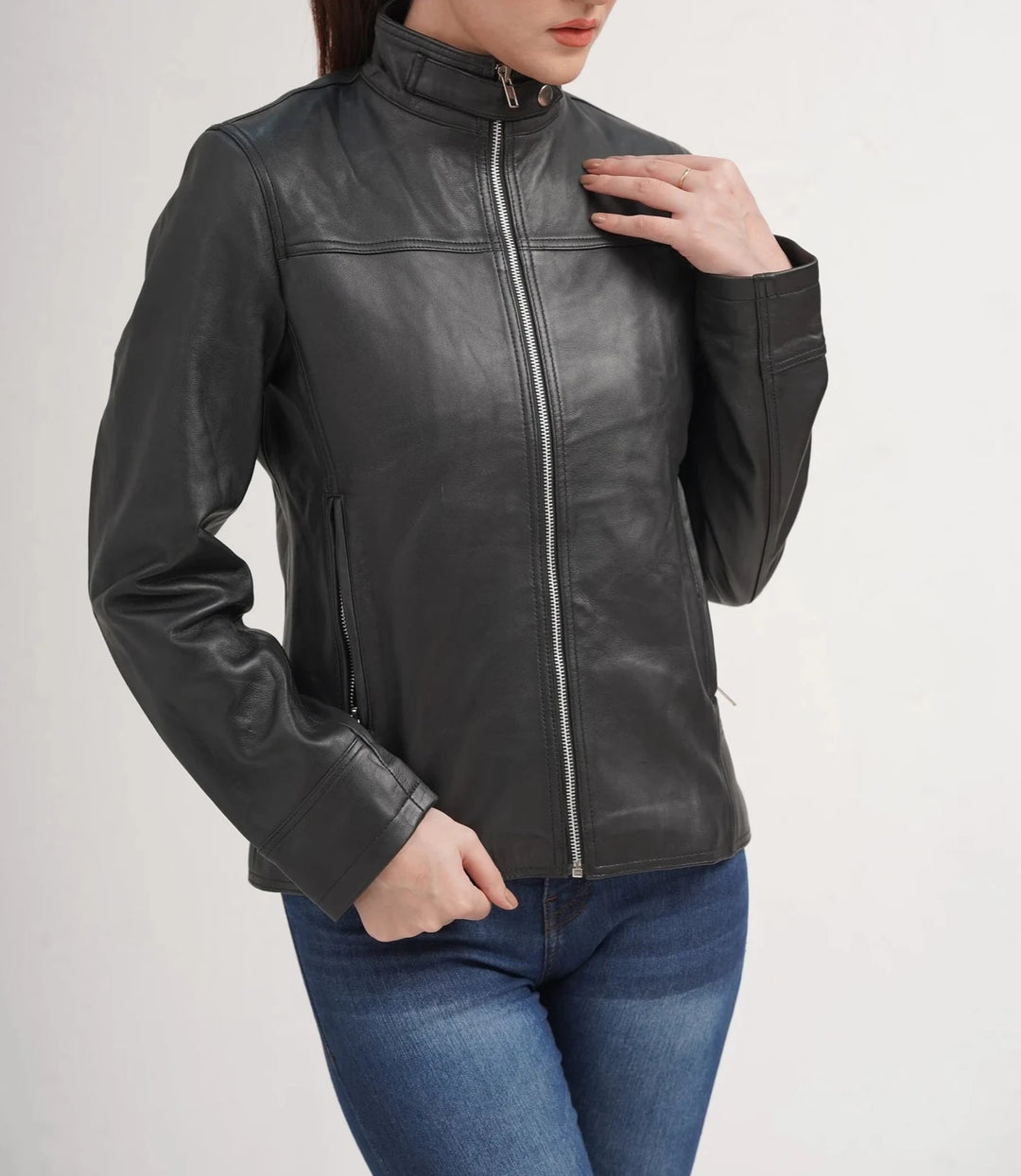 Live In Fashion Real Black Leather Jacket