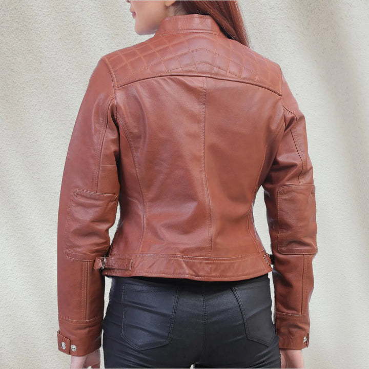 Effortlessly Trends Real Leather Biker Jacket