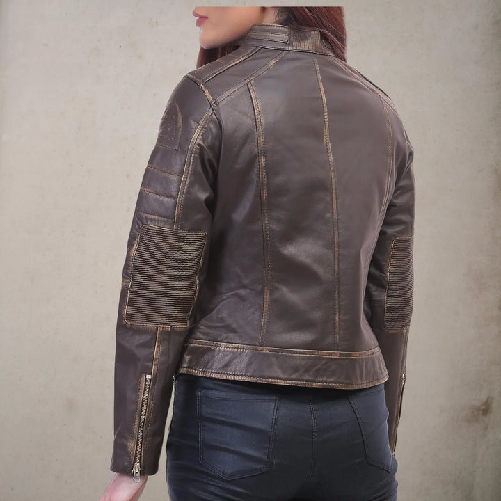 Effortlessly Fashion Real Leather Jacket