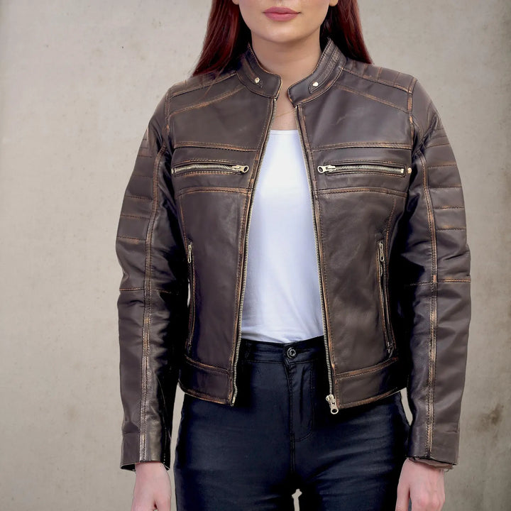 Effortlessly Fashion Real Leather Jacket