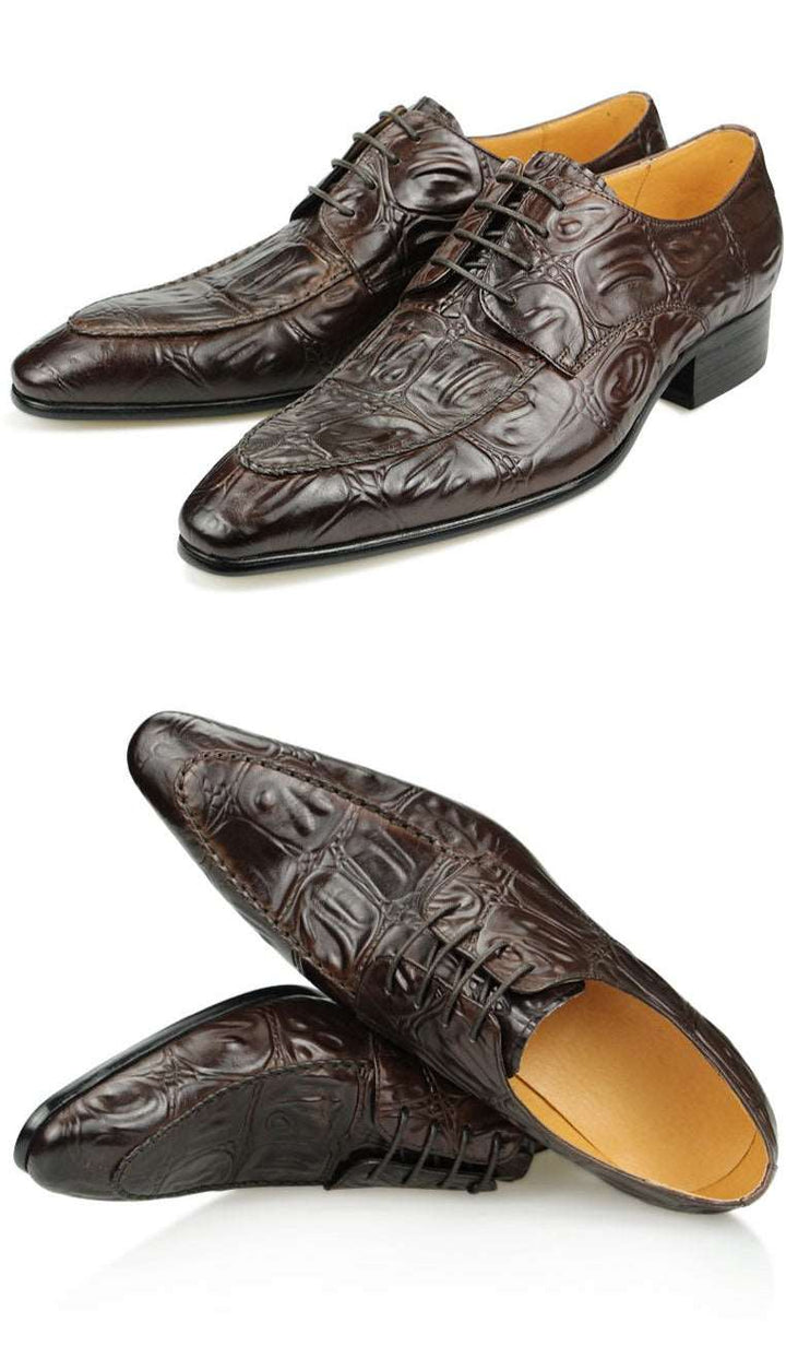 Alligator Printing Luxury Oxford Shoes for Man| All For Me Today