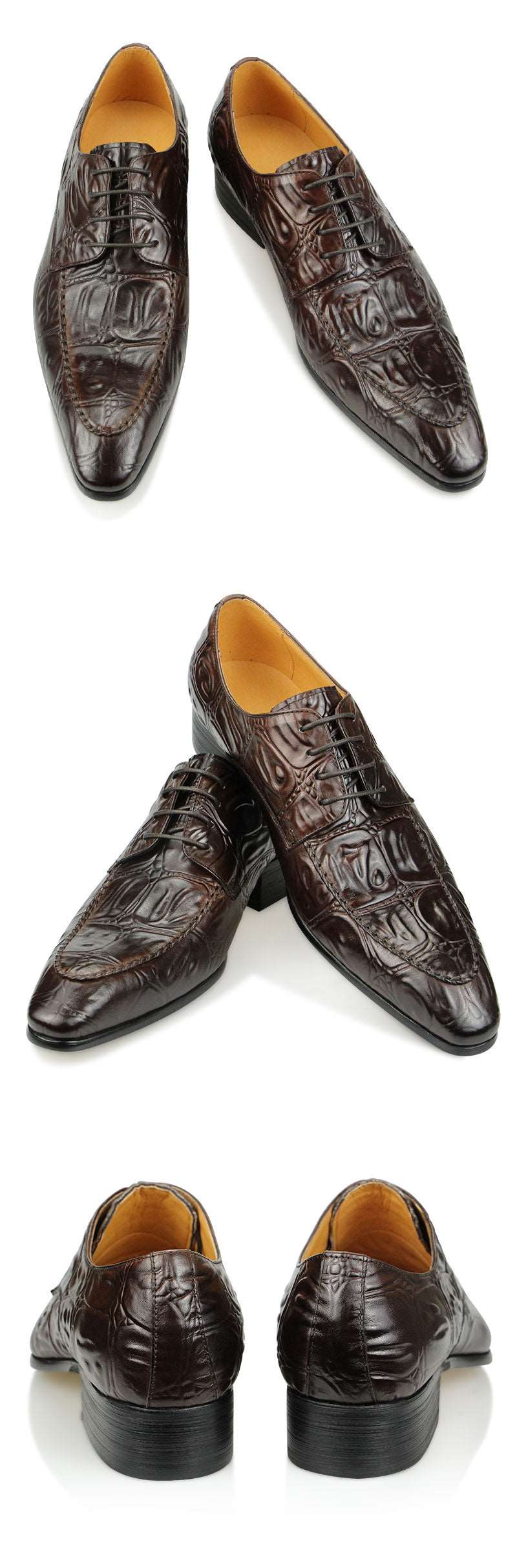 Alligator Printing Luxury Oxford Shoes for Man| All For Me Today