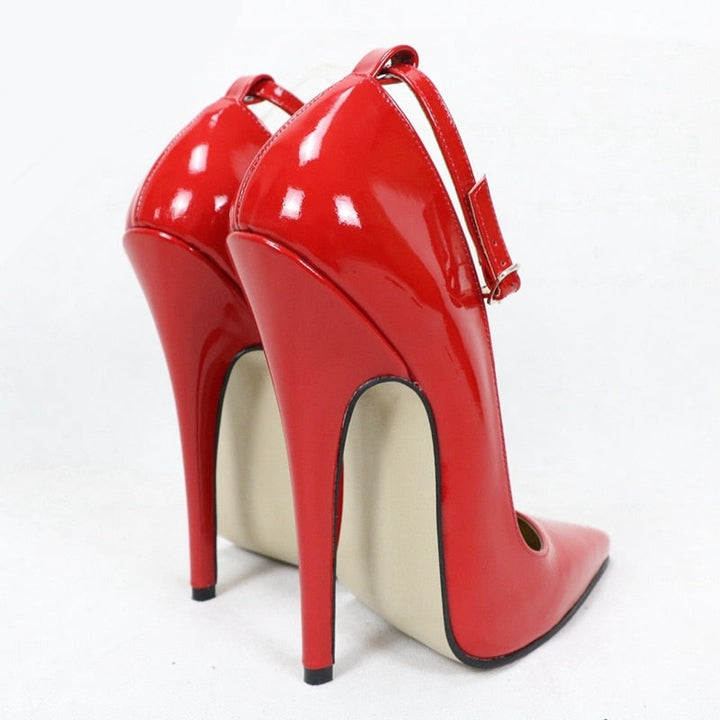 Ankle Strap Spike High Heels Women's Pump Shoes | All For Me Today