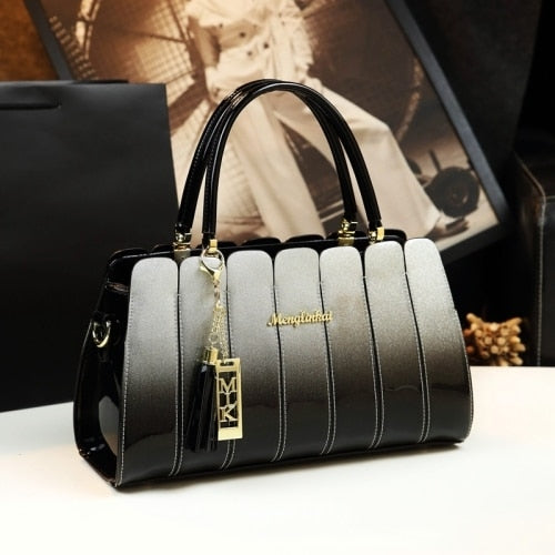 Atmospheric Patent Leather Hand Bag | All For Me Today