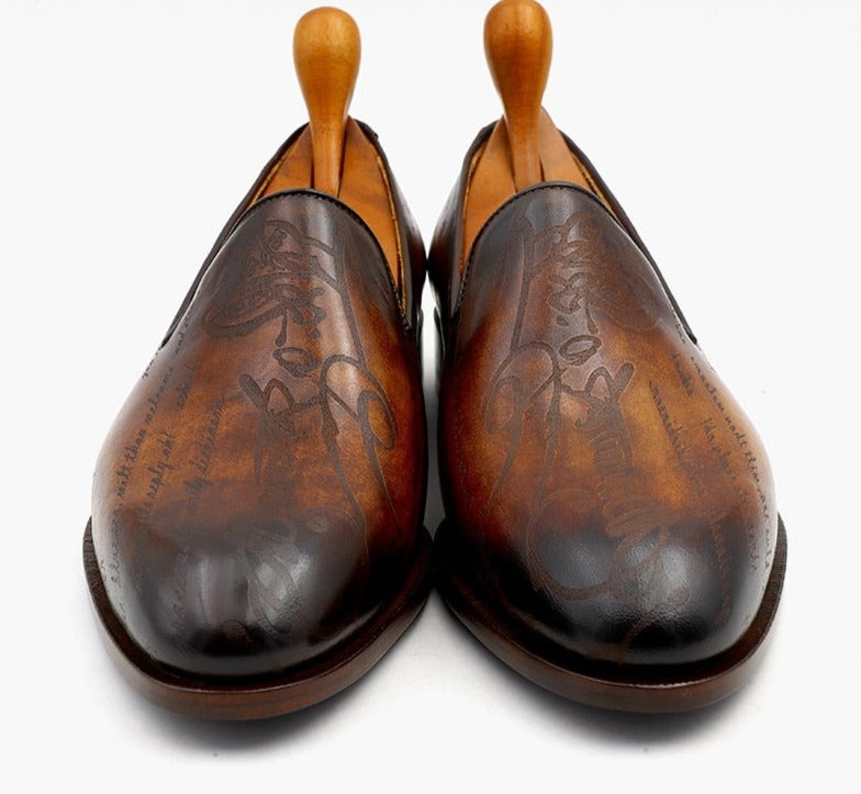 Bespoke Round Toe Men's Handmade Shoes| All For Me Today