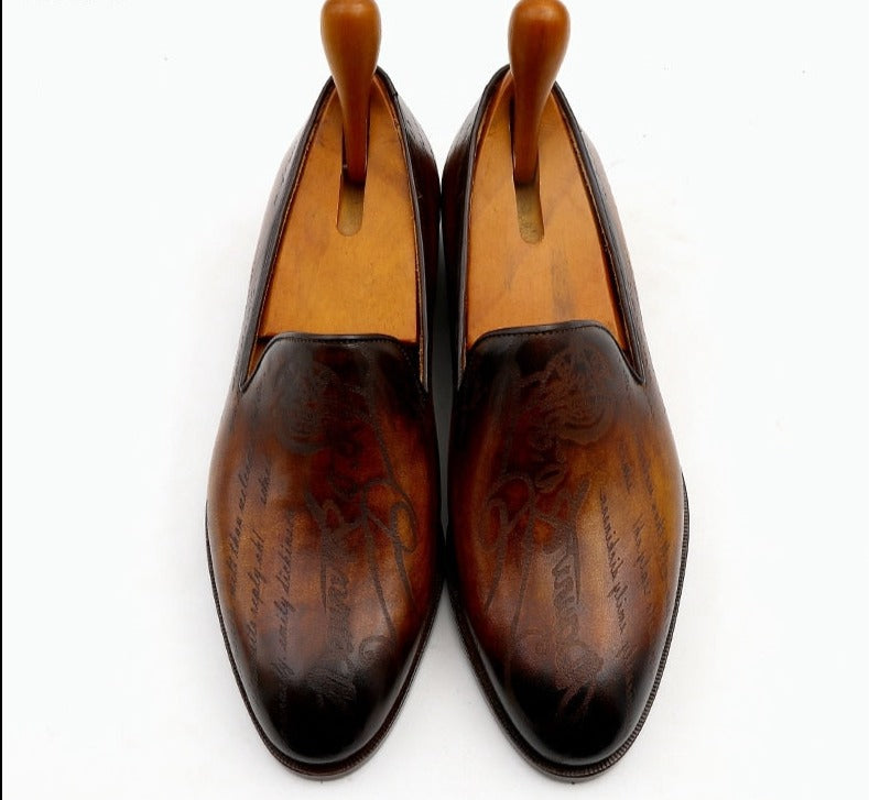 Bespoke Round Toe Men's Handmade Shoes | All For Me Today