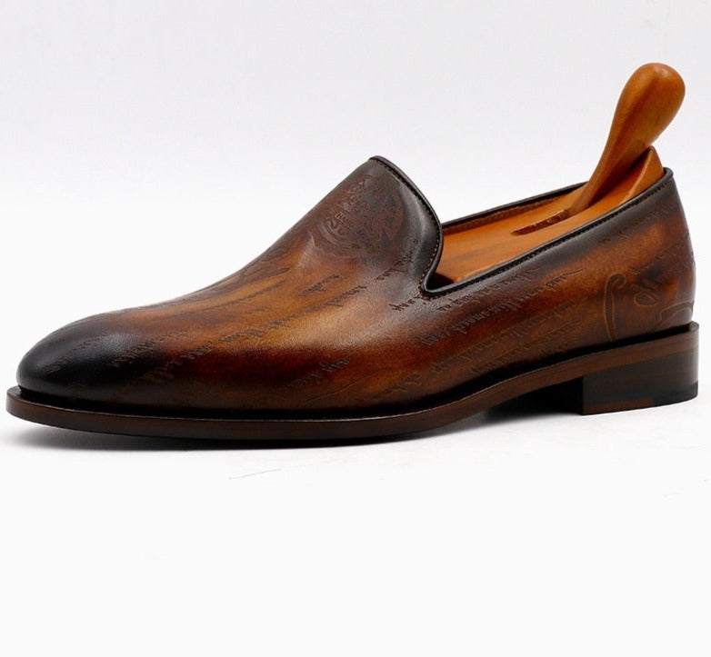 Bespoke Round Toe Men's Handmade Shoes | All For Me Today